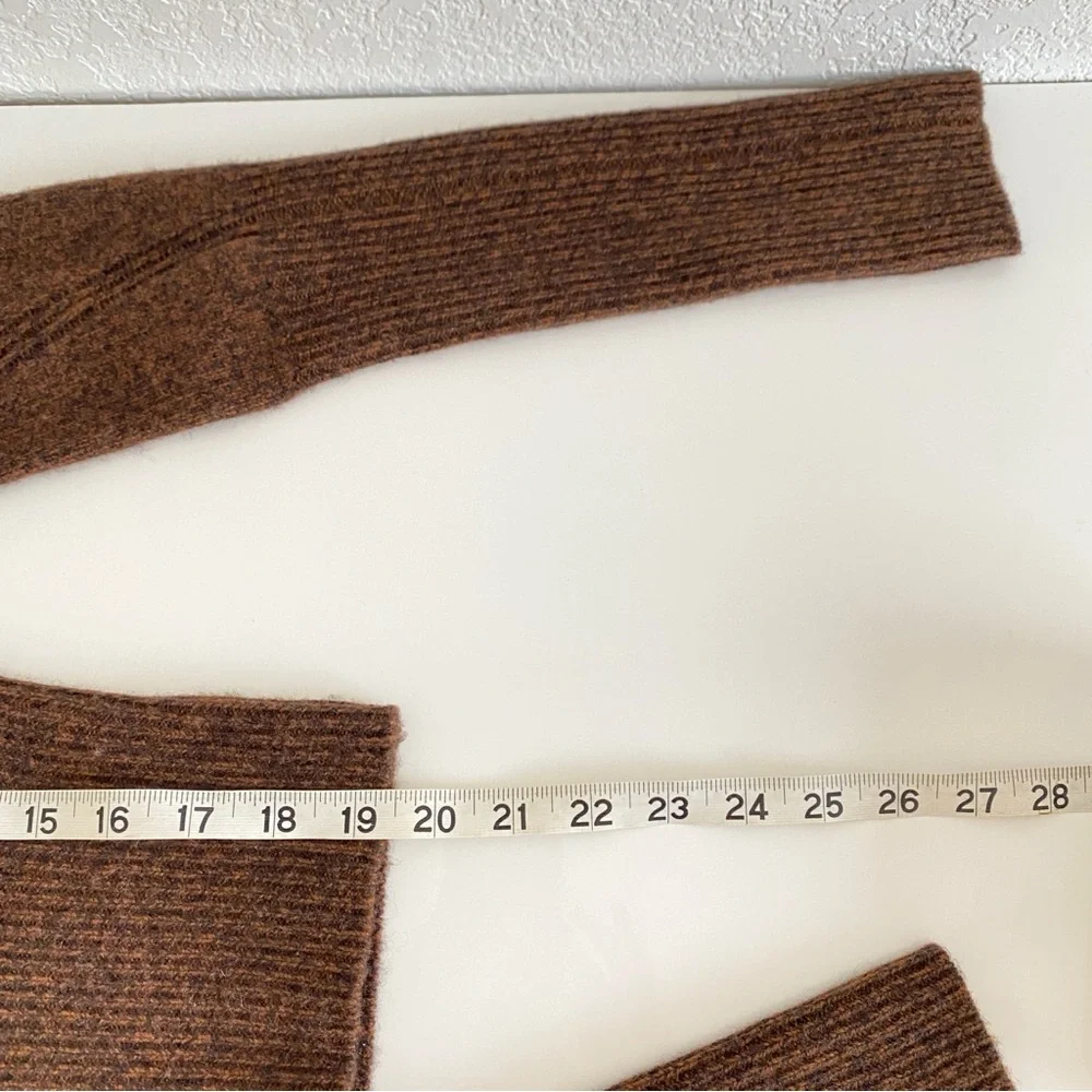 Rag & Bone brown Pierce Slim Crew cashmere Sweater - Picture 8 of 12